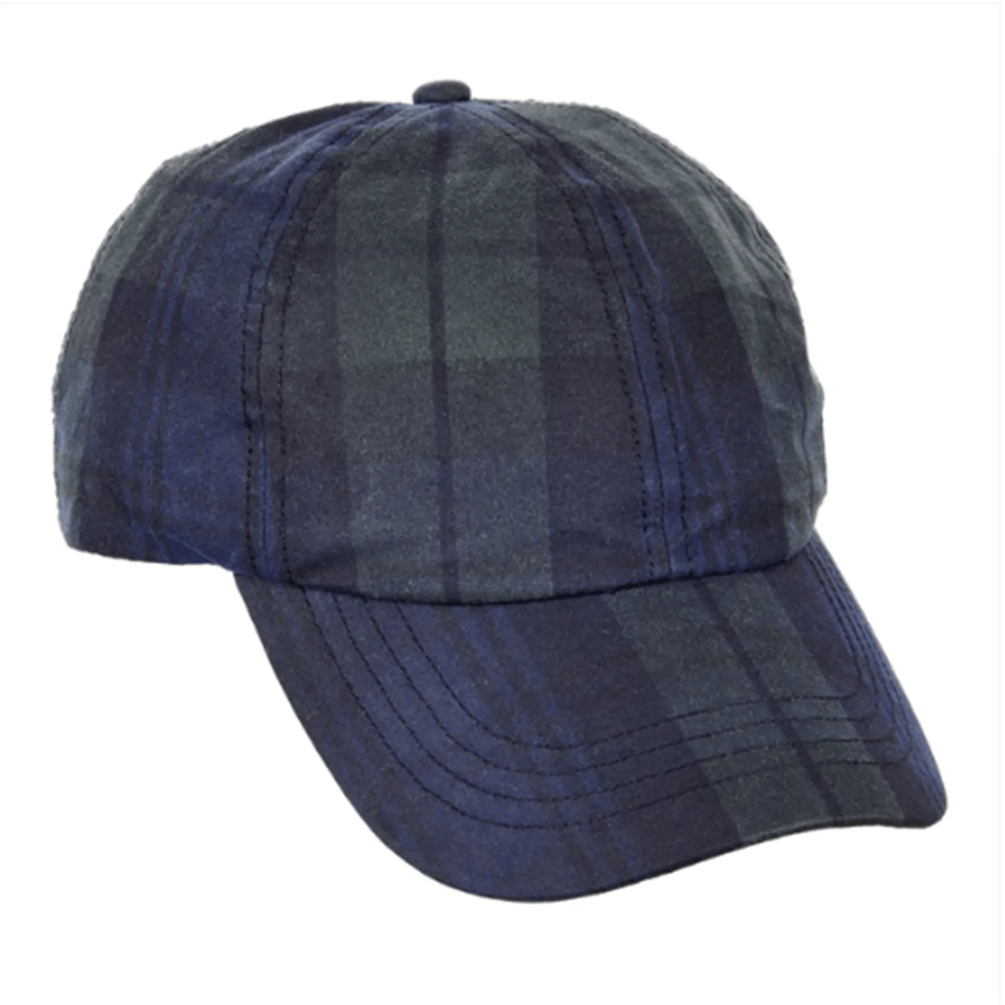 Wax Navy Check Cap