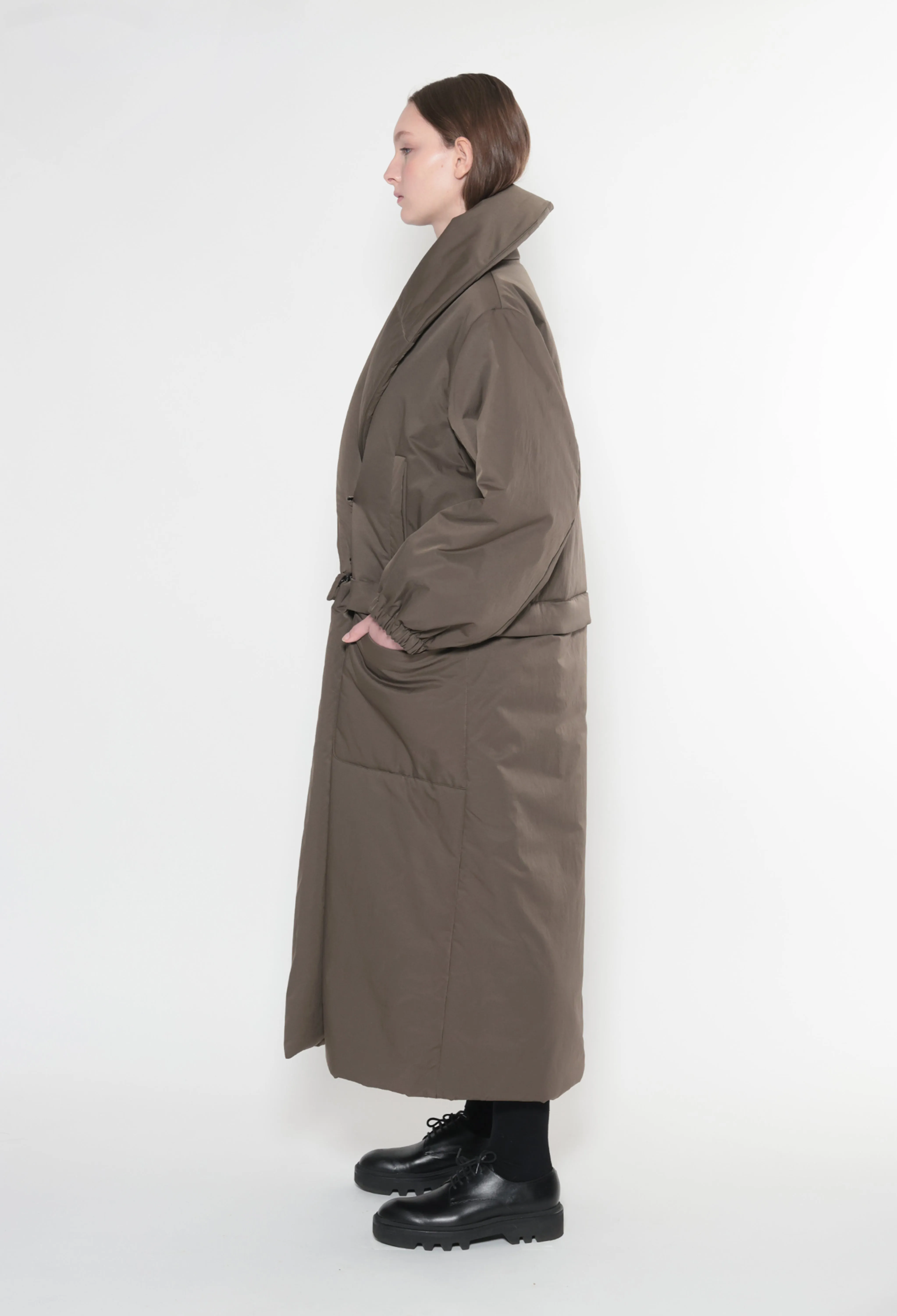 WENDELINE - ECO DOWN Coat in Olive