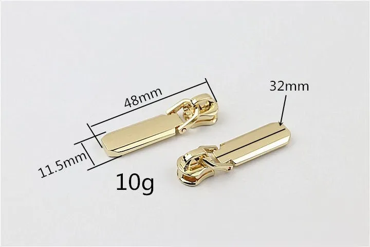 Zipper Pull #5 1 7/8" 48mm Zipper Head Pull-Tab Replacement Heavy Duty Handbag Bag Making Hardware Wholesale Bulk